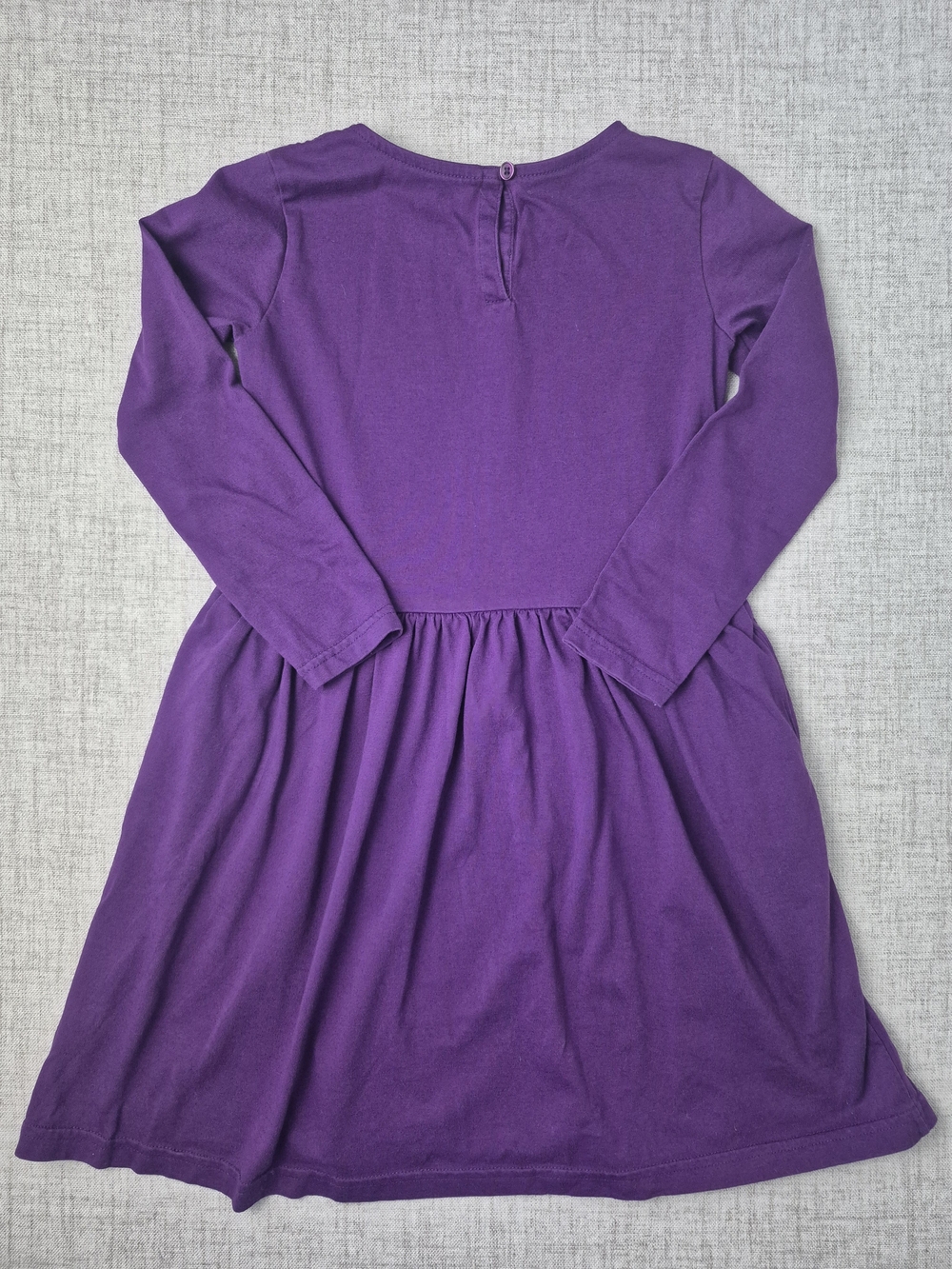 Primary Girls Purple Long Sleeve Pocket Dress Size 6-7 - Picture 7 of 10